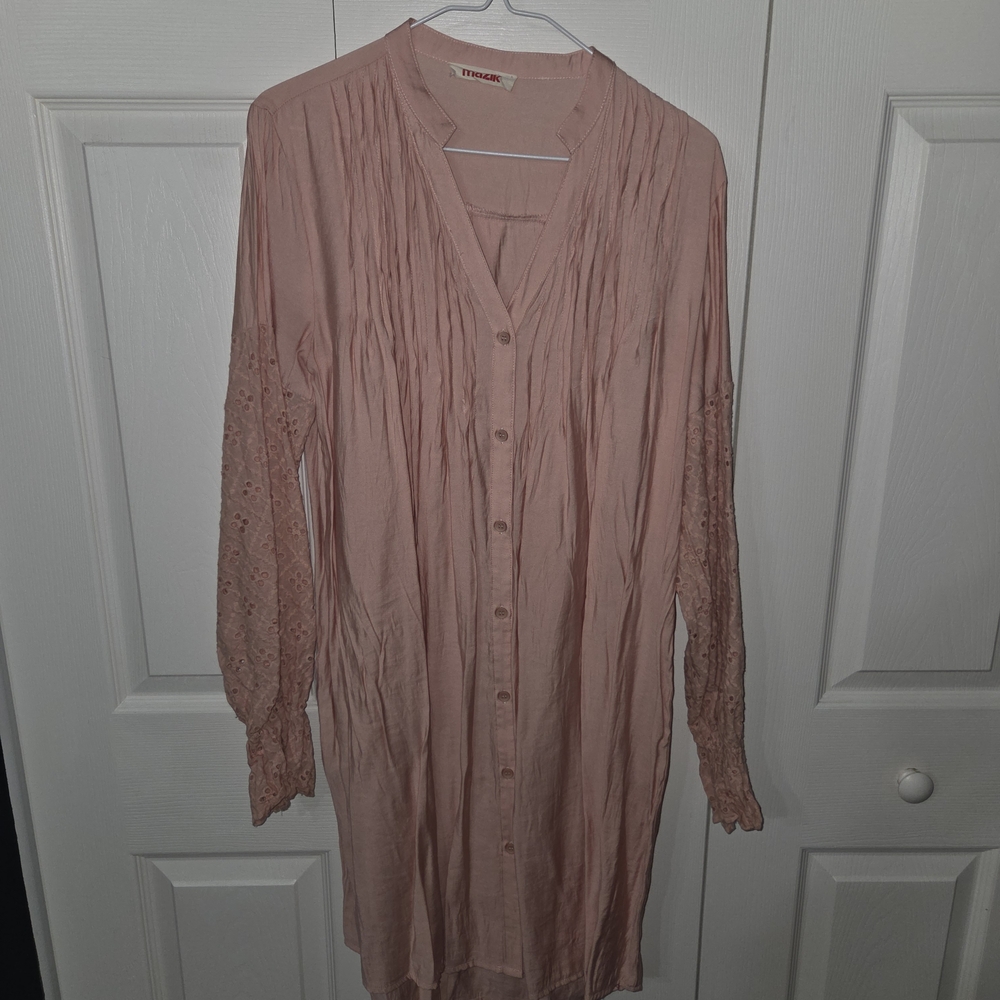 Mazik Pink Midi Dress